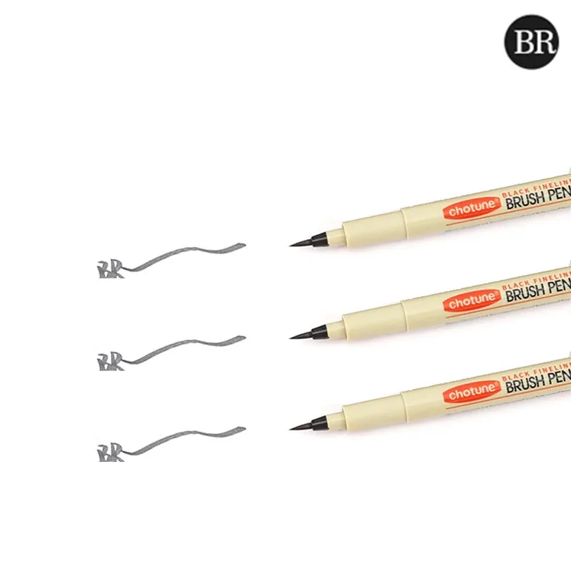 12-Tip Pigment Liner Micron Ink Marker Pen Set for Manga Drawing