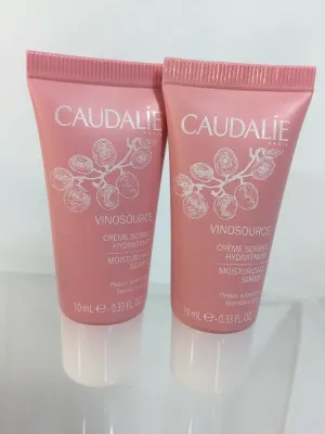 (2) Caudalie Vinosource Moisturizing Sorbet Deluxe Travel Size .33 oz