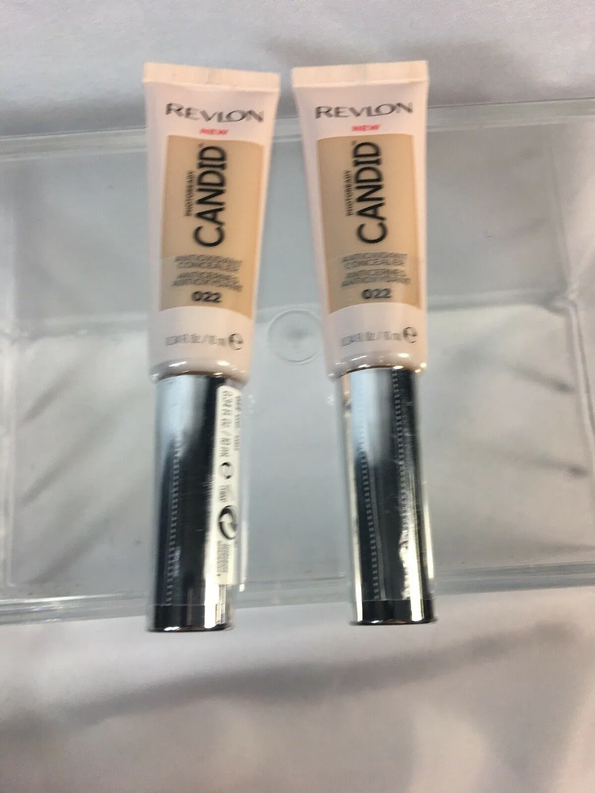 (2) Revlon 022 Sand Candid Natural Finish Anti-Pollution Foundation concealer