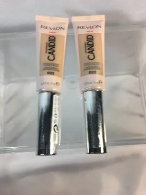 (2) Revlon 022 Sand Candid Natural Finish Anti-Pollution Foundation concealer