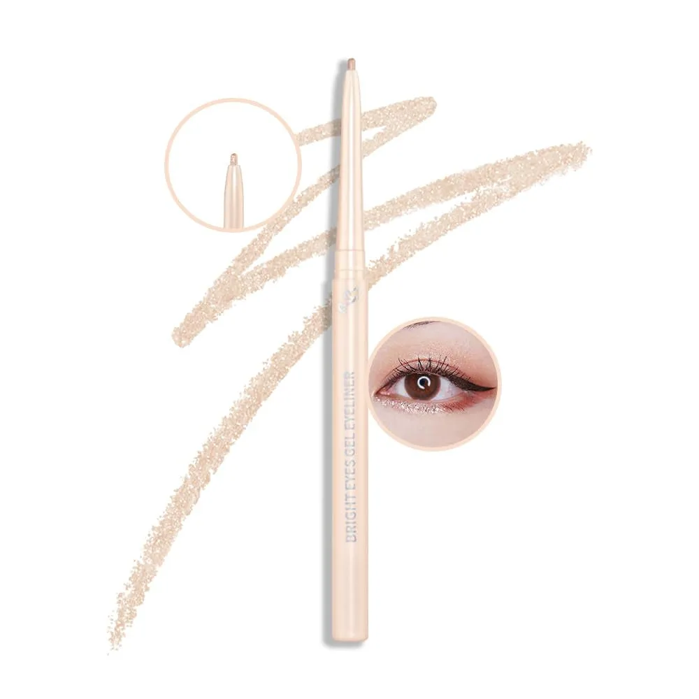 2Pcs Black Gel Eyeliner Pencil,Natural Black Eyeliner Cream Waterproof Smudge Proof,Eye Liner Black Smokey Eyeshadow Palette Stick Crayon,Goth Halloween Makeup,Delineador De Ojos Contra El Agua