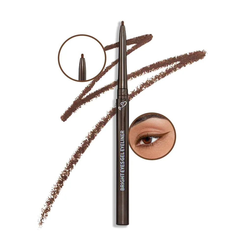 2Pcs Black Gel Eyeliner Pencil,Natural Black Eyeliner Cream Waterproof Smudge Proof,Eye Liner Black Smokey Eyeshadow Palette Stick Crayon,Goth Halloween Makeup,Delineador De Ojos Contra El Agua