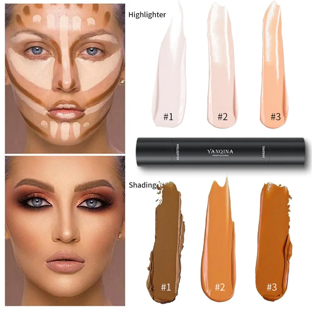 3 color Highlighter Stick makeup