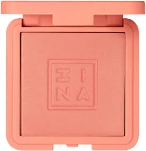 3INA MAKEUP - Vegan - Cruelty Free - The Blush 212 - Luminous & Natural Silky Finish Blendable Powder Cheek Blush - Dark pink