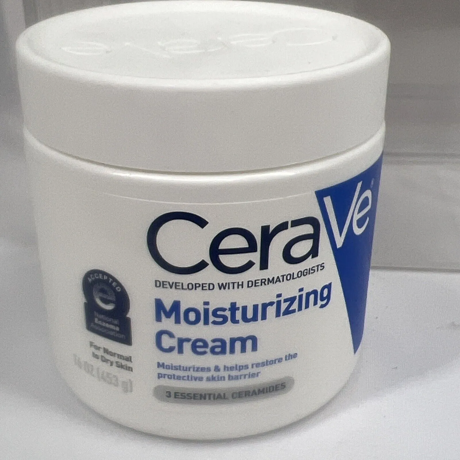 (4) CeraVe Moisturizing Creme Jar Normal to Dry 16oz BONUS Hydrating Cleanser