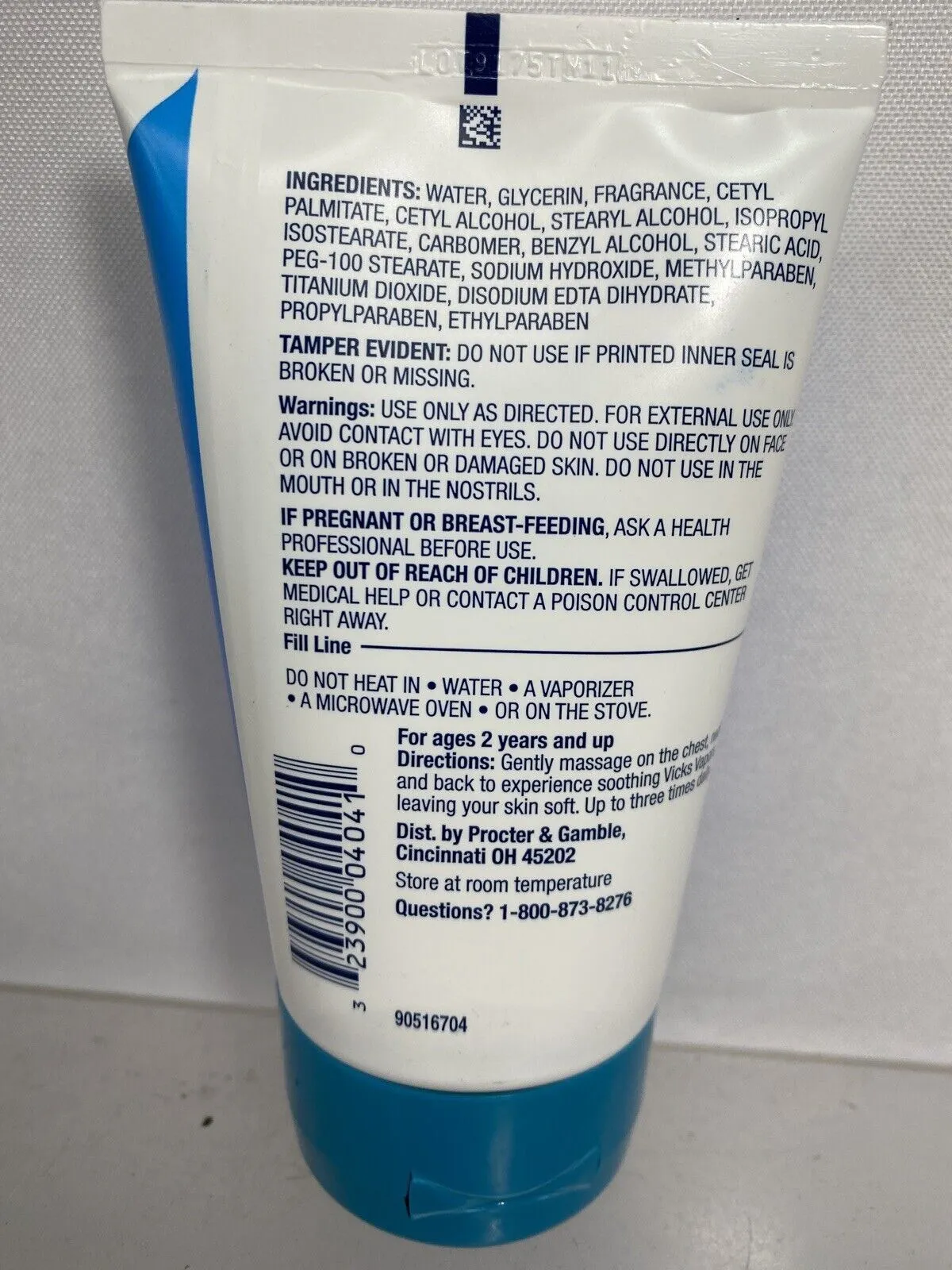 (5) Vicks VapoCream Soothing Vapers Cough Cold Moisturizing Creme Vapo Rub 3oz