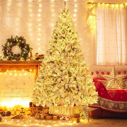6/7/8 Feet Artificial Xmas Tree 3-Minute Quick Shape-8 ft - Size: 8 ft