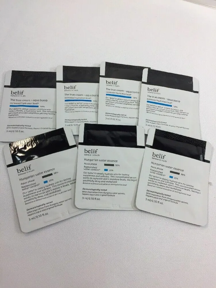 (7) Belif the True Creme  Moisturizing Bomb & Hungarian Water Essence