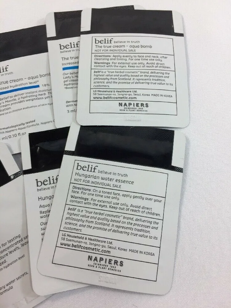(7) Belif the True Creme  Moisturizing Bomb & Hungarian Water Essence
