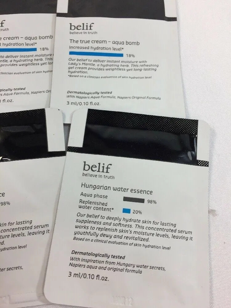 (7) Belif the True Creme  Moisturizing Bomb & Hungarian Water Essence