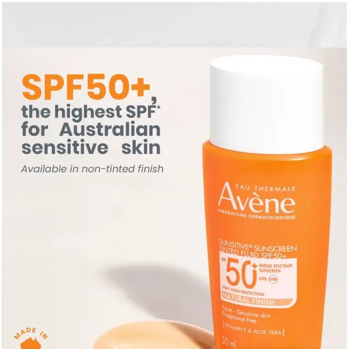 Avène Sunsitive Sunscreen Tinted Fluid SPF 50  50ml
