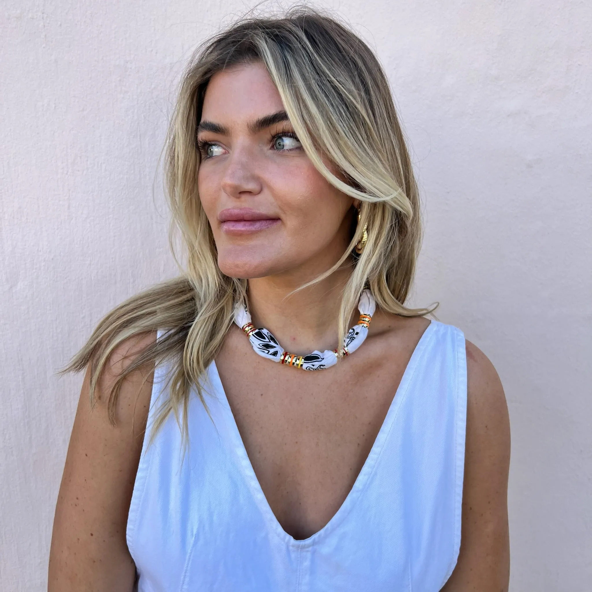 Bandana Necklace- Coconut