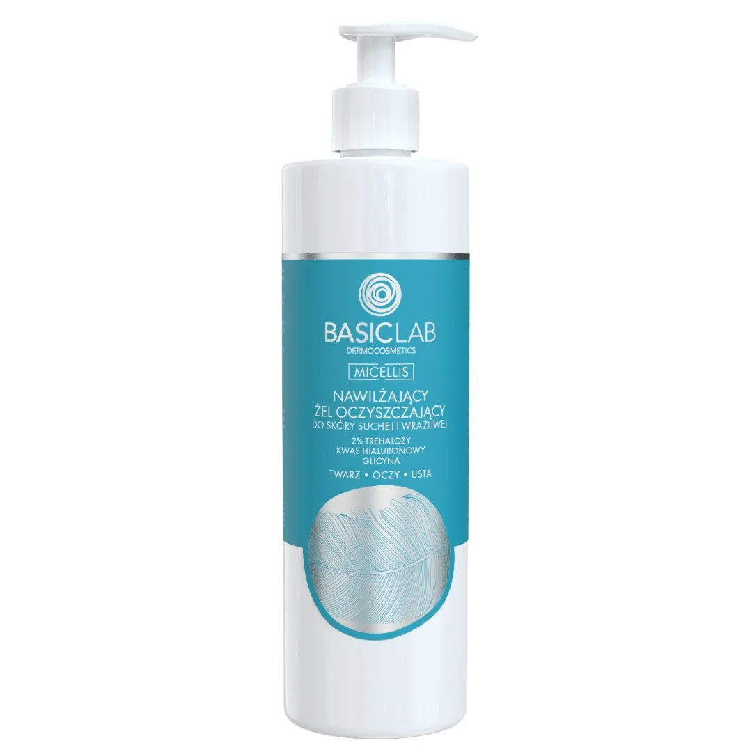 BasicLab Moisturizing cleansing gel for dry and sensitive skin 300ml