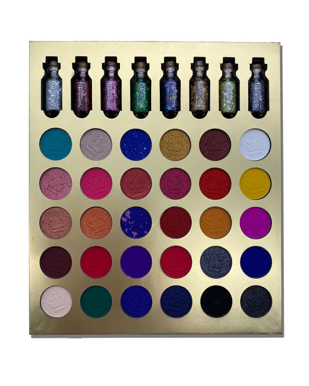 BE BELLA FOREVER COSMETICS 6 PIECE DISPLAY EYESHADOWS PALETTE "QUEEN PALETTE"