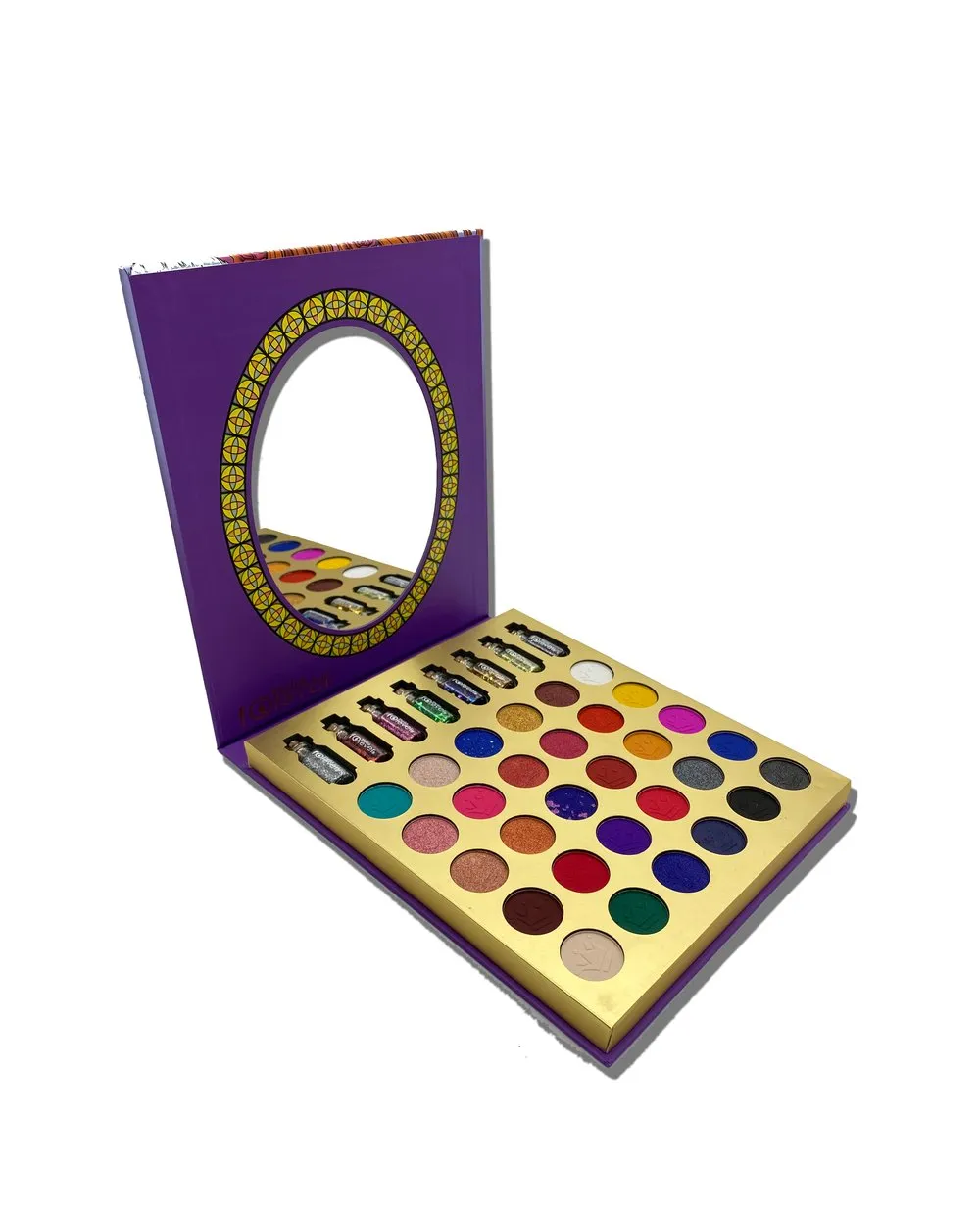BE BELLA FOREVER COSMETICS 6 PIECE DISPLAY EYESHADOWS PALETTE "QUEEN PALETTE"