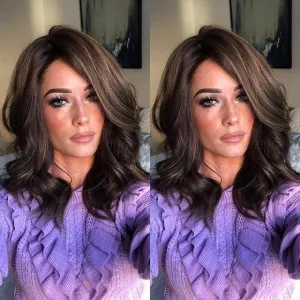 Beauty brown short wavy