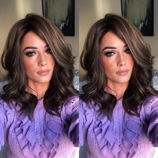 Beauty brown short wavy