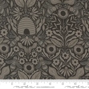 Bee Garden by Moda Fabrics  BEEHIVE DAMASK/BLACK