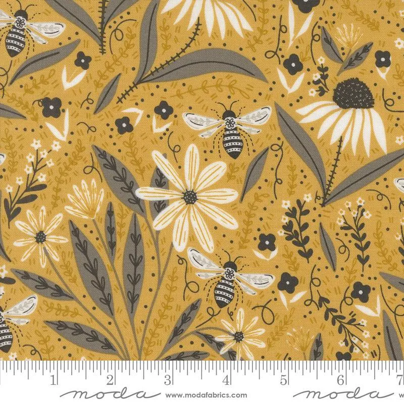 Bee Garden by Moda Fabrics BEES & FLOWERS/HONEY