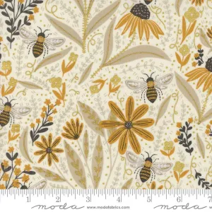 Bee Garden by Moda Fabrics BEES & FLOWERS/PORCELAIN M