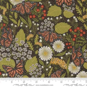 Bee Garden by Moda Fabrics SUMMER BUTTERFLY/BLACK M