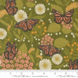 Bee Garden by Moda Fabrics SUMMER BUTTERFLY/IVY M