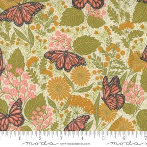 Bee Garden by Moda Fabrics SUMMER BUTTERFLY/PORCELAIN M