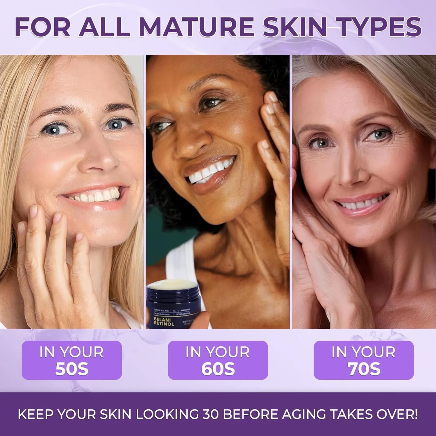BELANI Retinol Night Cream for Women, Dark Spot Remover, Melasma Treatment, Reduce Fine Lines, Anti-Wrinkle, Anti-Aging Neck and Décolleté for Face (2 Box   Gift Eyelash Serum)