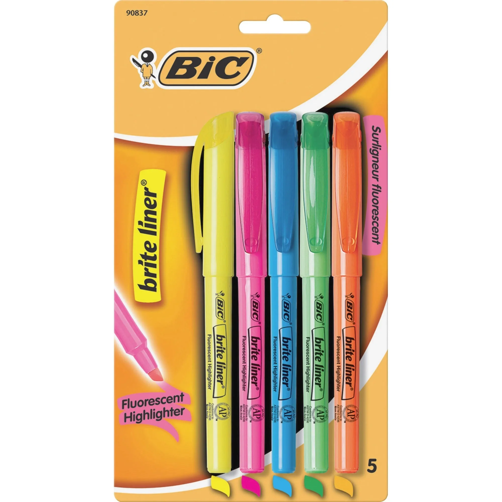 BIC Brite Liner Grip Highlighters