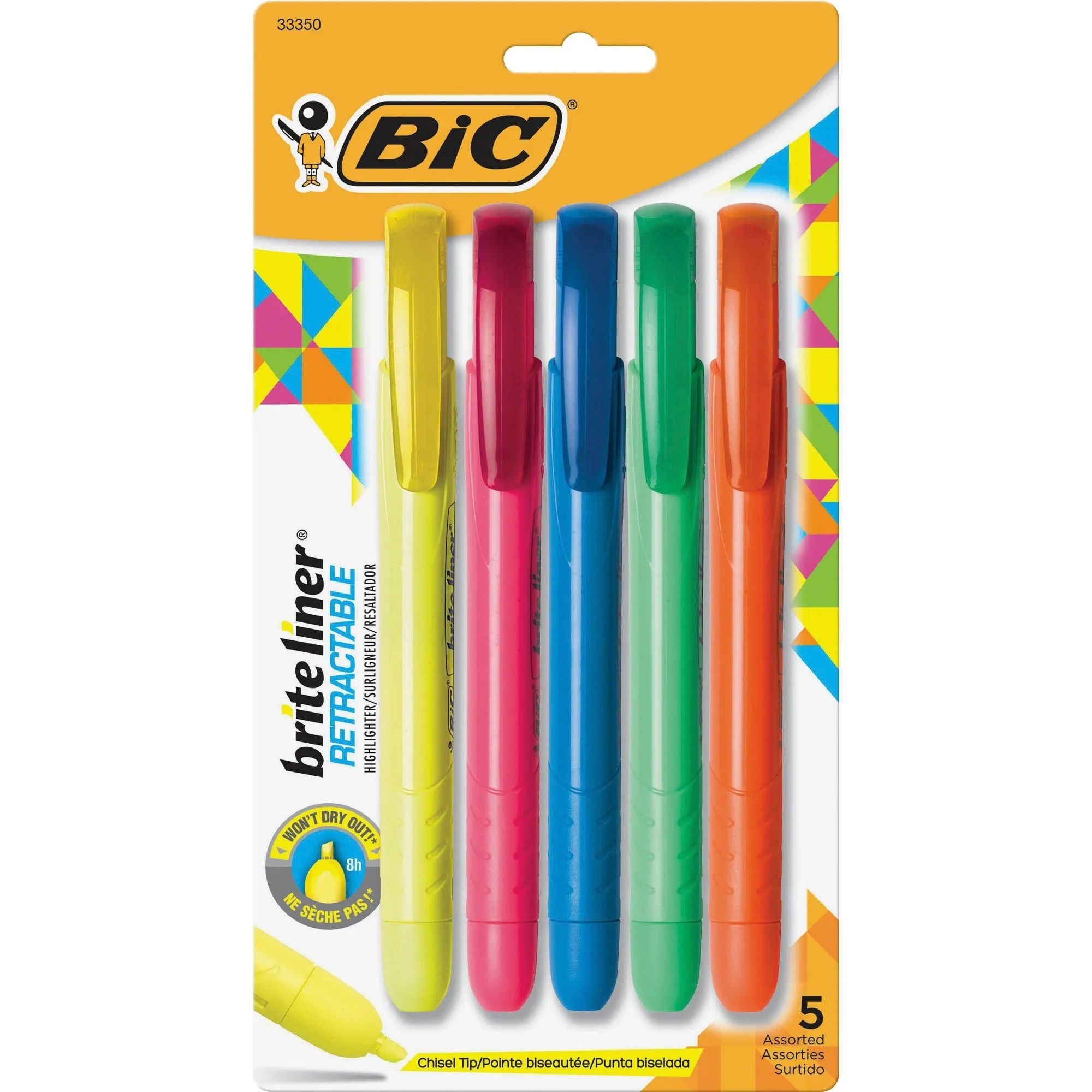 BIC Brite Liner Retractable Highlighters