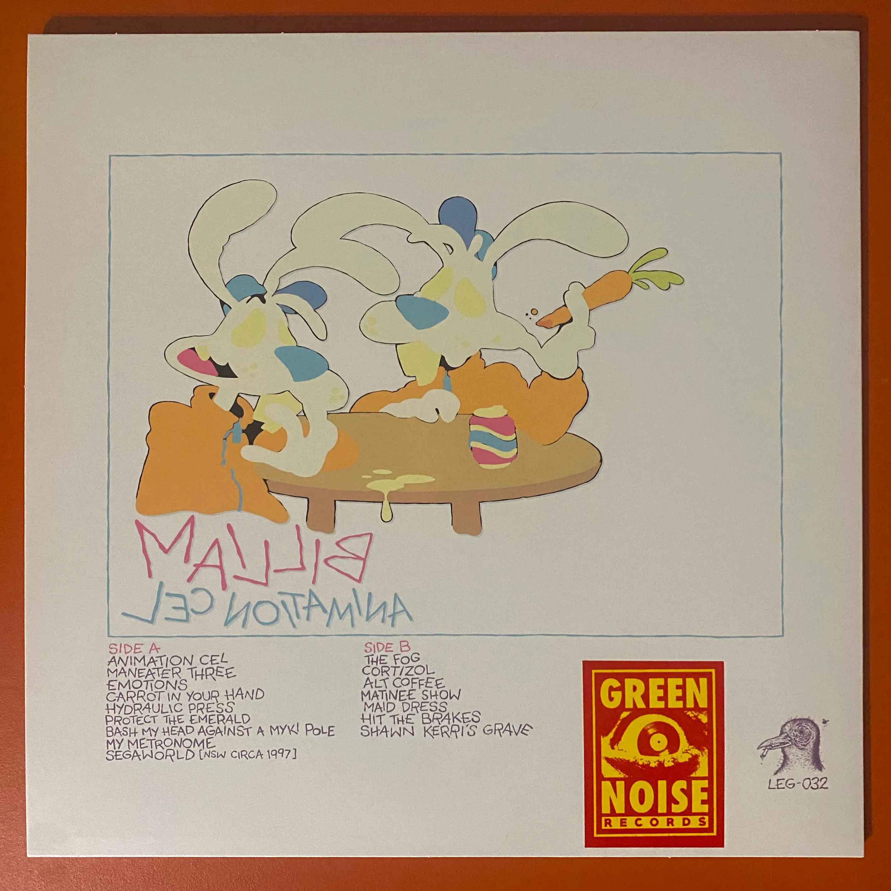 Billiam – Animation Cel [IMPORT GREEN NOISE EXCLUSIVE ORANGE VINYL AUSSIE PUNK] – New LP