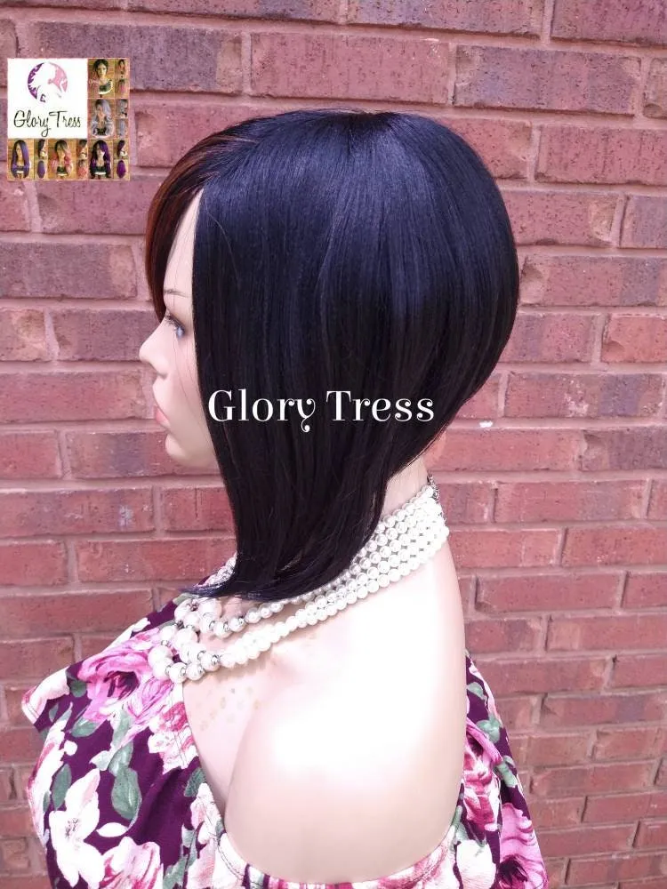 Bob Wig, Short Bob Wig, Ombre Auburn & Blonde Wig, Wig, Wigs,  Bob Full Wig, Glory Tress, Ready To Ship // STAR