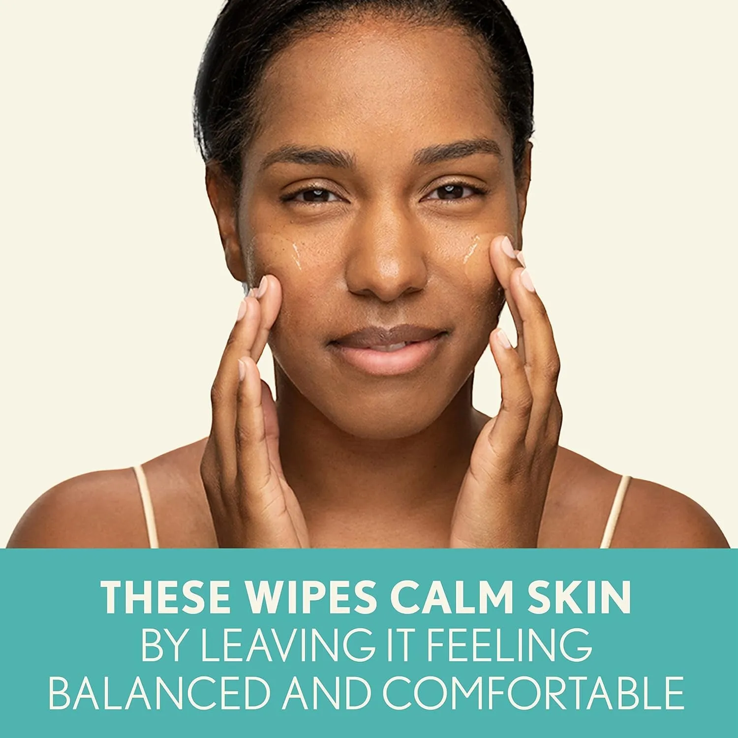 Calm   Restore Nourishing Makeup Remover Face Wipes, Fragrance Free Facial Cleansing Towelettes with Oat Extract & Calming Feverfew, Alcohol Free, 100% Plant-Based Cloth, 25 Ct