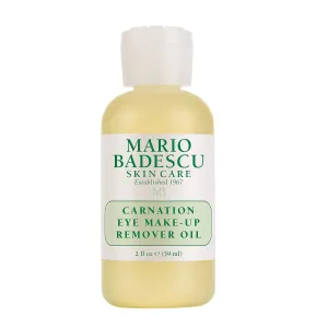 Carnation Eye Makeup Remover Oil, Ideal for Combination, Dry or Sensitive Skin, Cleansing and Moisturizing Waterproof Mascara Remover with Sesame Seed Oil, 2 Oz