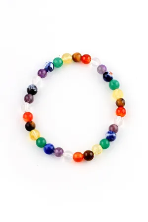 Chakra Round Bead Bracelet