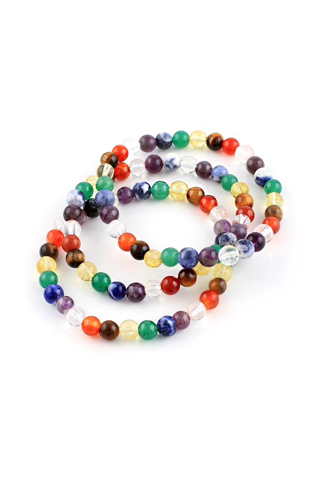 Chakra Round Bead Bracelet