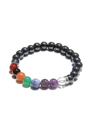 Chakra Stone and Hematite Power Bracelet