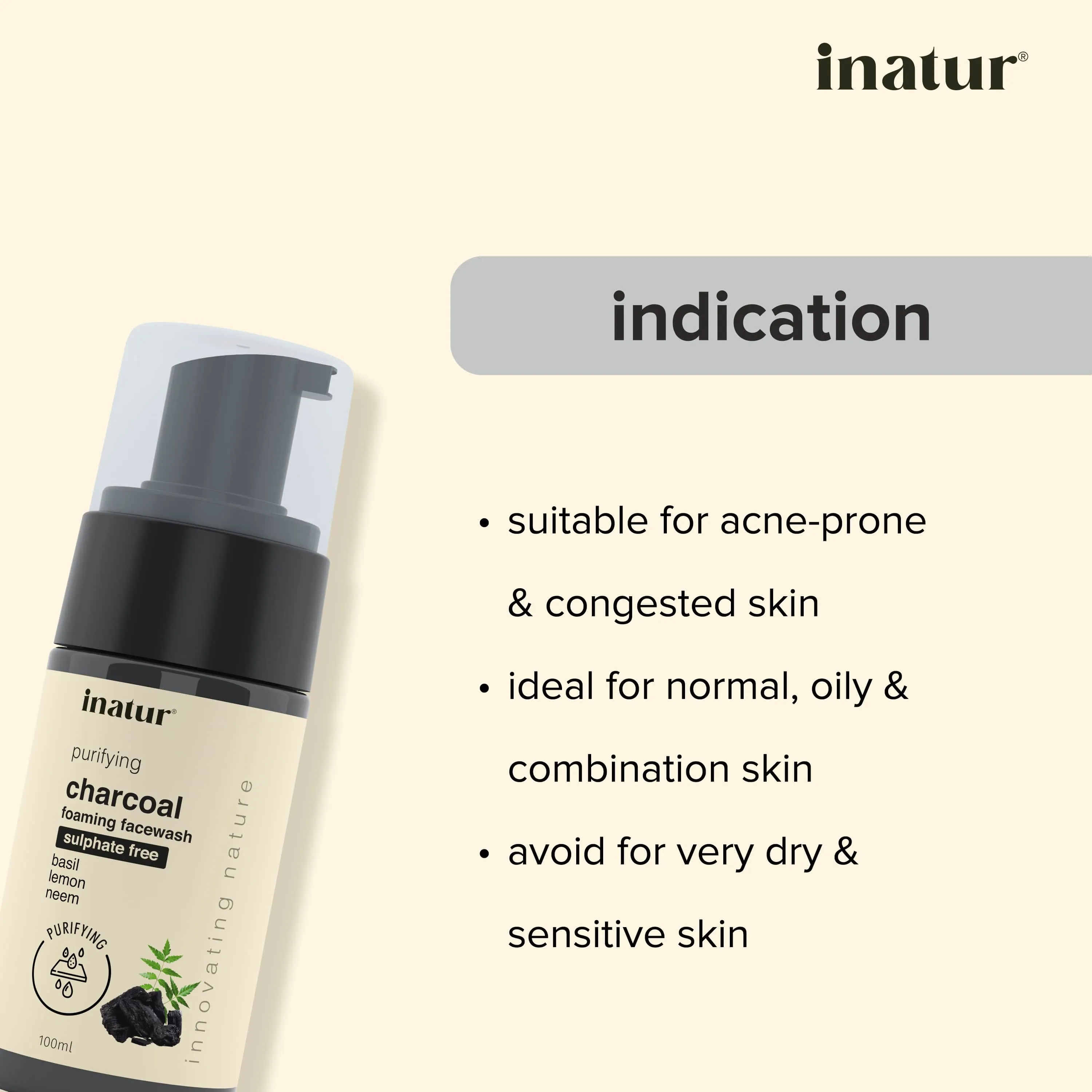 Charcoal Foaming Face Wash - 100ml