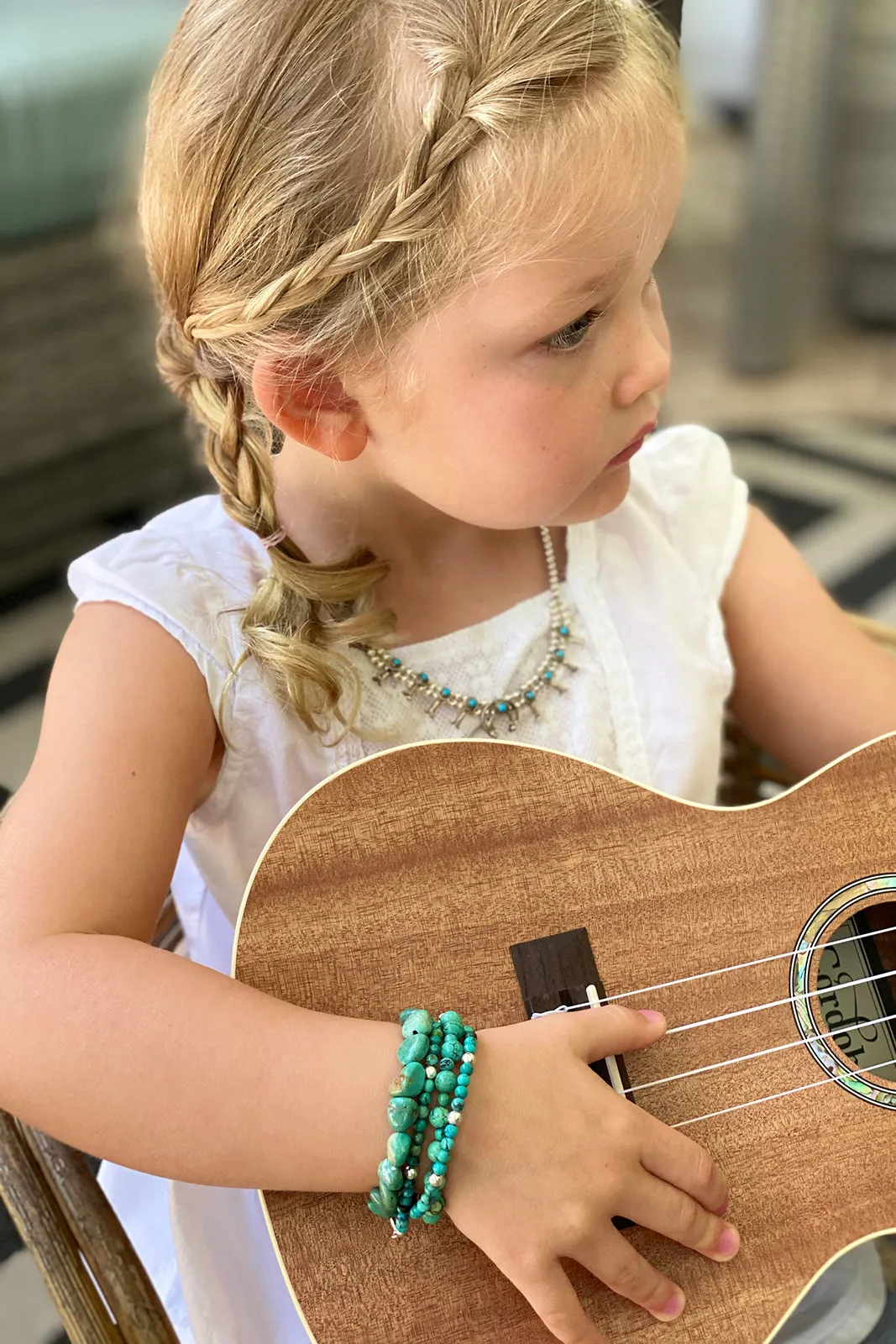Children's Green Turquoise Bracelet