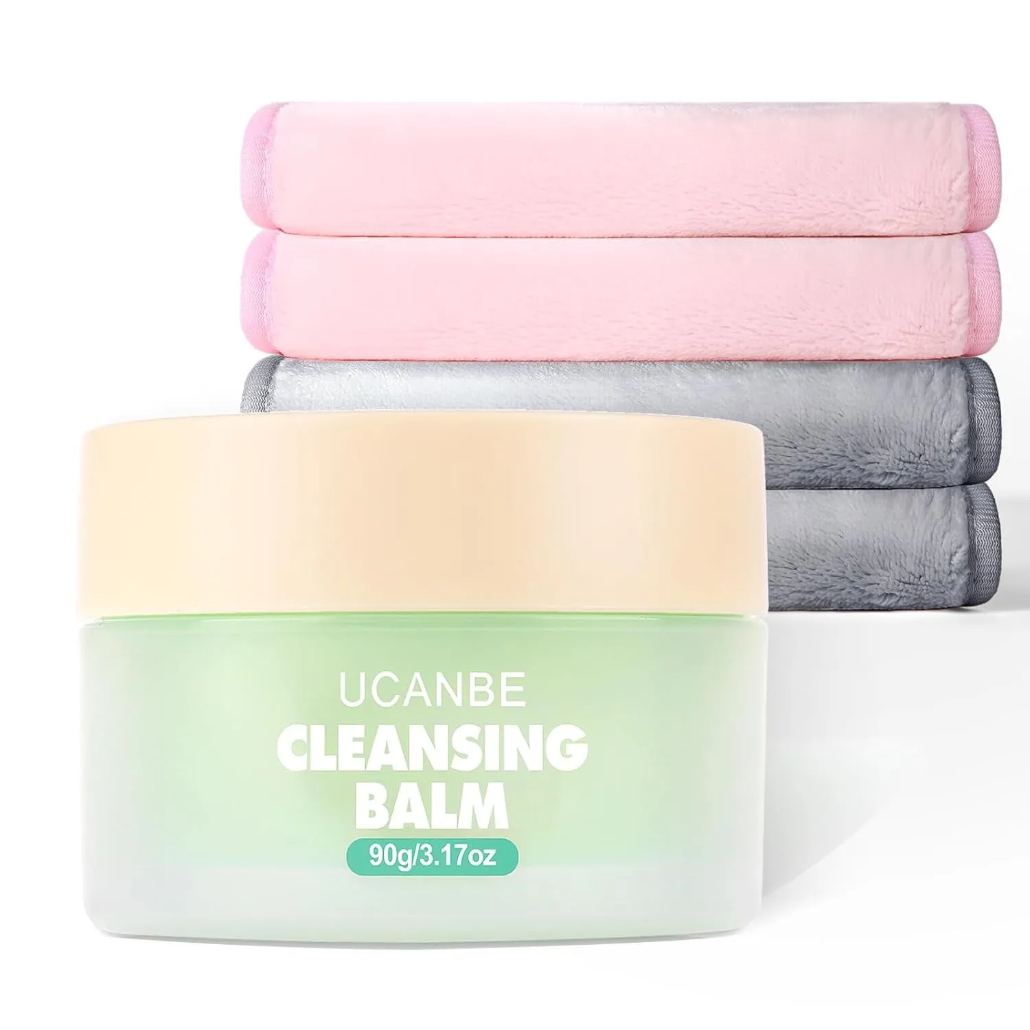 Cleansing Balm Makeup Remover - 3.17Oz, Natural Gentle, Deep Cleaning, Makeup Cleansing Balm for Waterproof Eye Face Lip Makeup, Made for All Skin Types