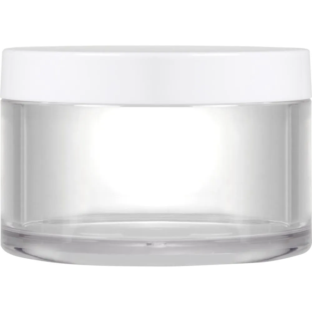 Clear Double-Walled Jar by DL Pro - 5 oz./147 mL - Double-Walled Jar Is Ideal For Storing Lotions, Moisturizers, Scrubs, and Other Products