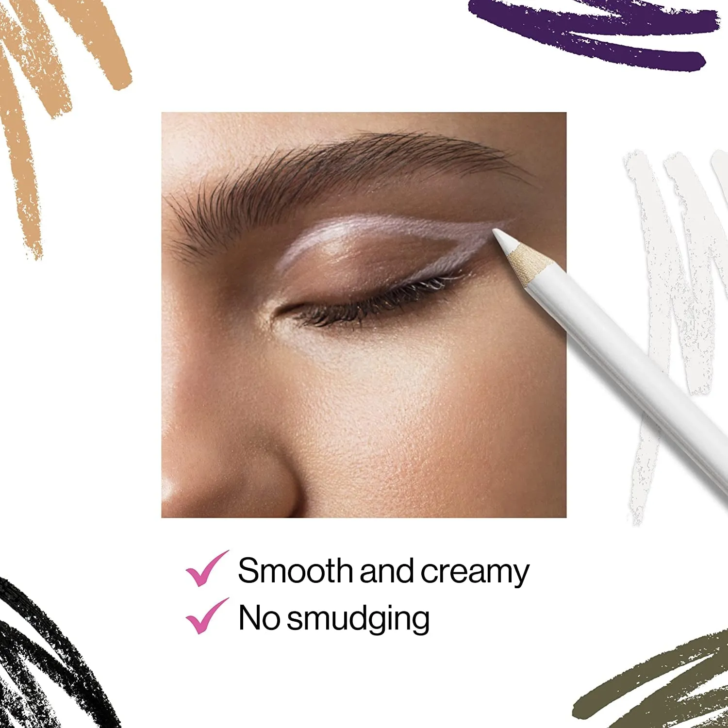 Color Icon Kohl Eyeliner Pencil - Rich Hyper-Pigmented Color, Smooth Creamy Application, Long-Wearing Matte Finish Versatility, Cruelty-Free & Vegan - Baby'S Got Black