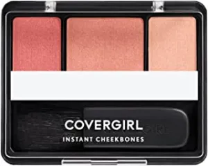 COVERGIRL Instant Cheekbones Contouring Blush Peach Perfection, Palette, .29 Oz, Blush Makeup, Pink Blush, Lightweight, Blendable, Natural Radiance, Sweeps on Evenly