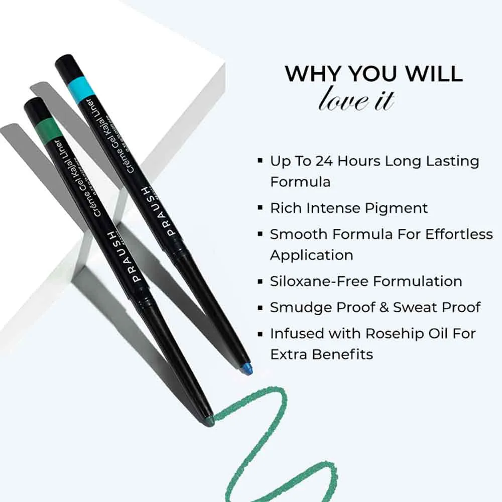 Creme Gel Coloured Kajal Liner For Sensitive Eyes