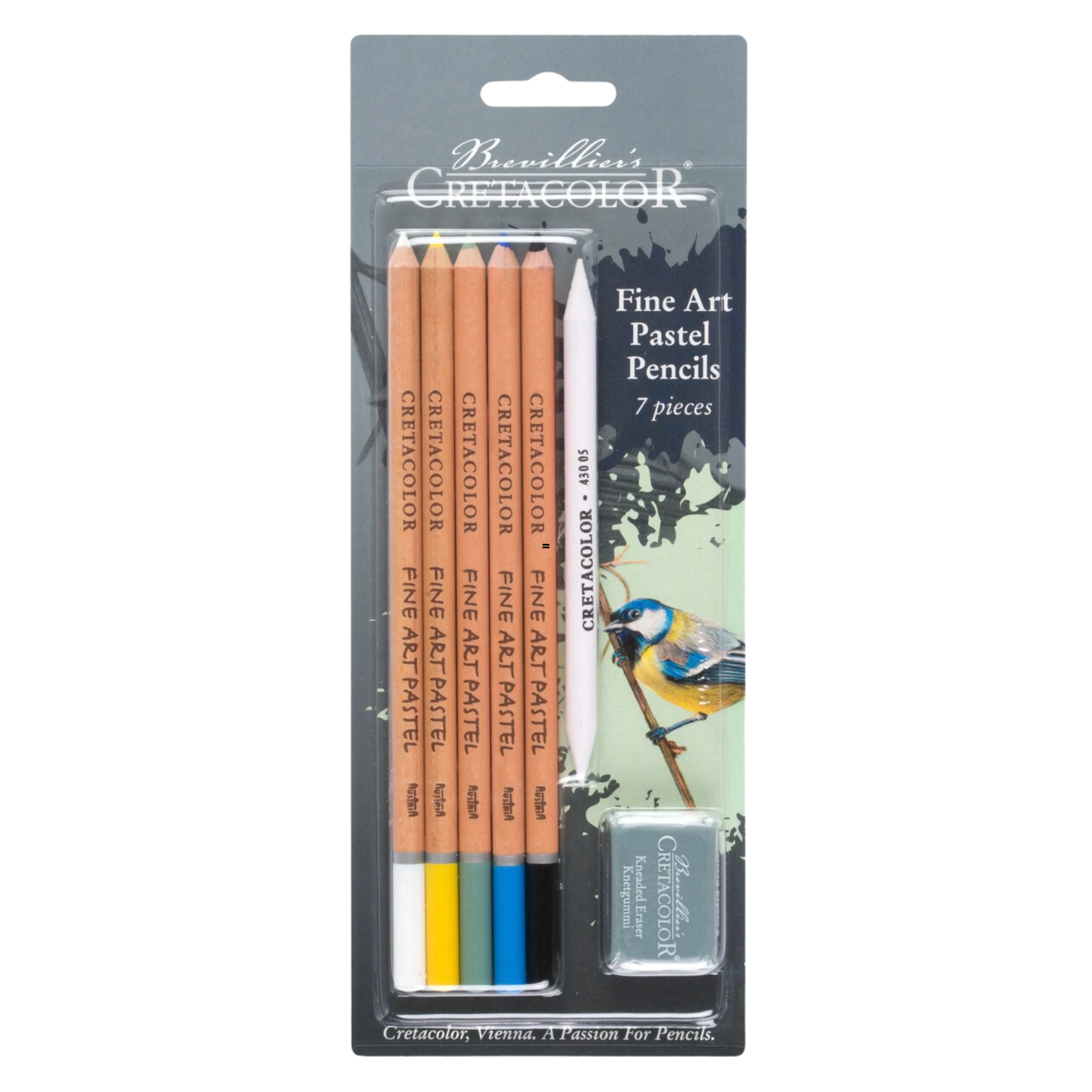 Cretacolor Fine Art Pastel Pencil Bird 7-Piece Set