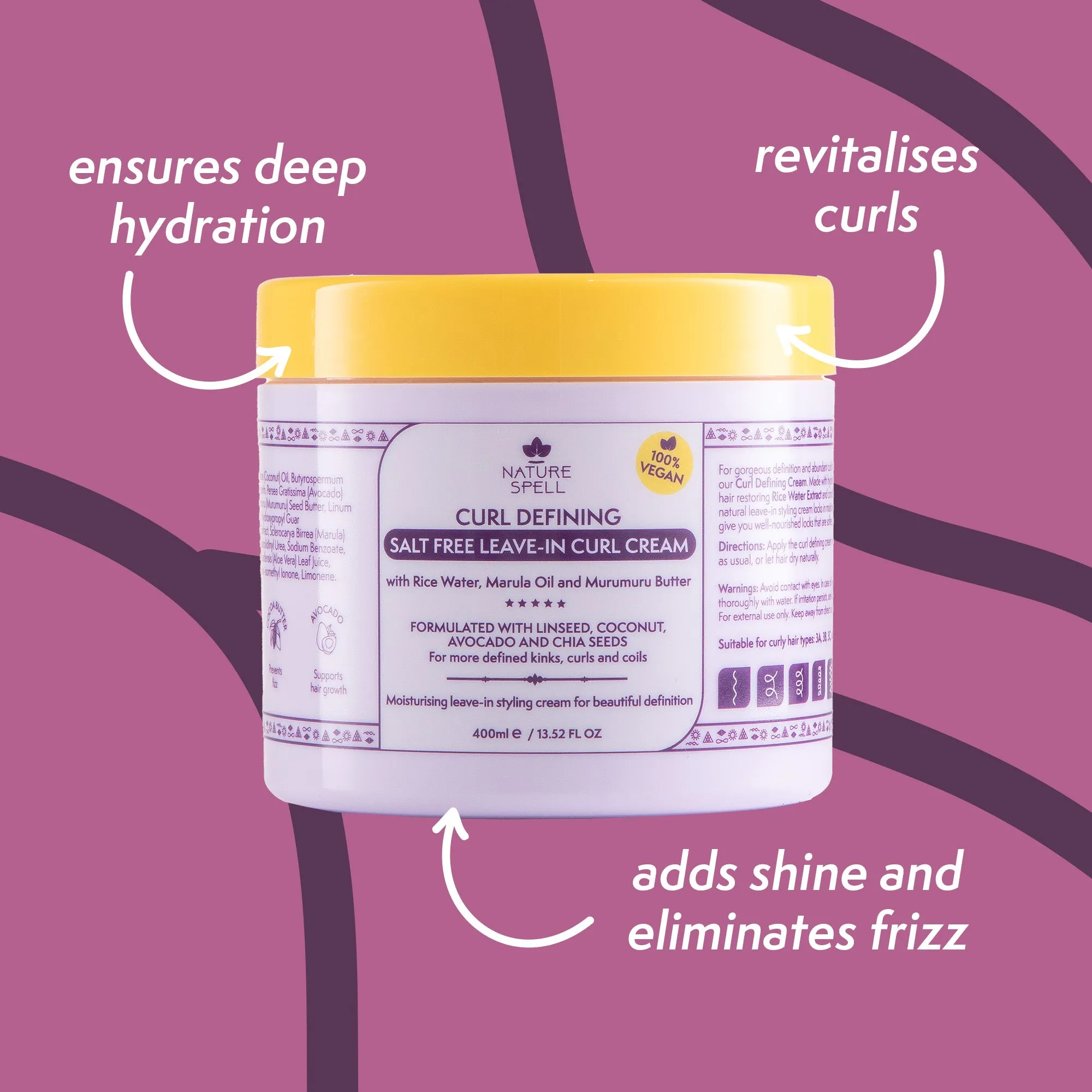Curl Defining Salt Free Leave in Curl Cream