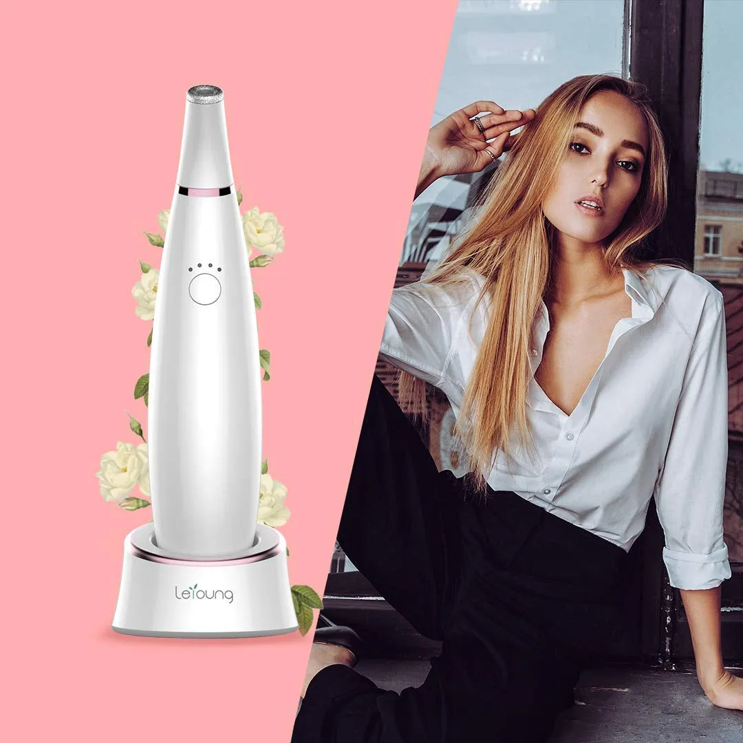 Diamond Microdermabrasion Machine Home Handheld Microderm Rechargeable Device 4 Modes Blackhead Remover Vacuum Suction Tool Skin Care Home Use Salon Result Kit Valentine'S Day Gift for Women