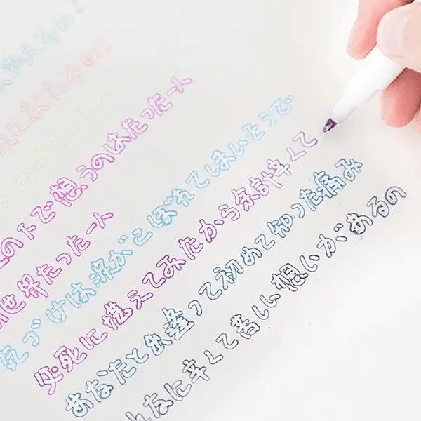 Double Line Outline Pen，For Gift Card Writing & Drawing