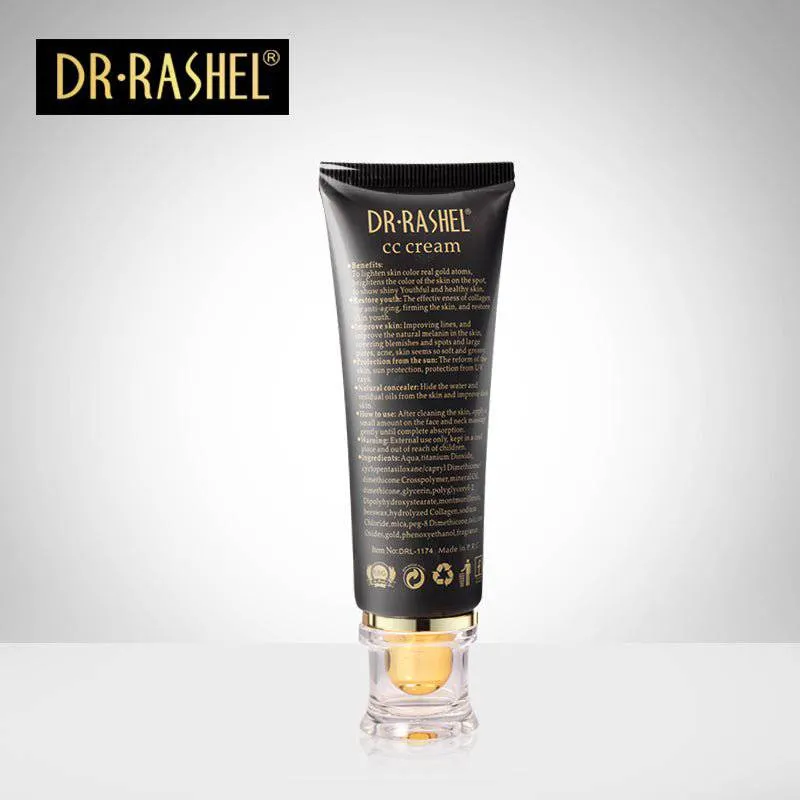 Dr.Rashel 24K CC Cream Gold & Collagen Make Up Cover Gold Radiance SPF60/PA   - 50ml