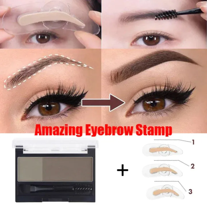 Dual-color Adjustable Eyebrow Stamp